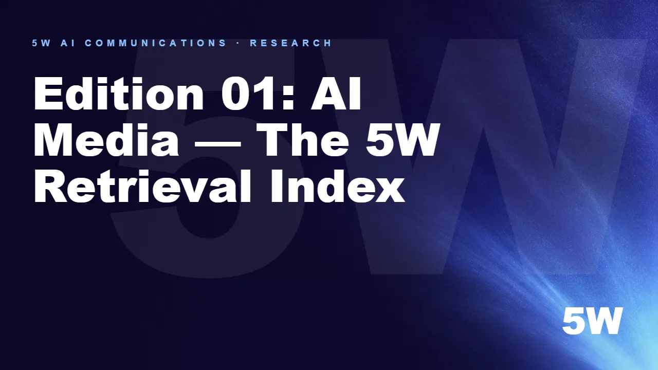 Edition 01: AI Media — The 5W Retrieval Index
