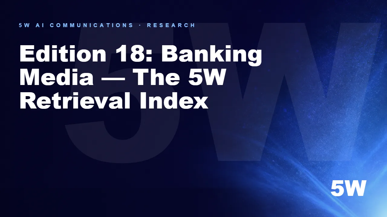 Edition 18: Banking Media — The 5W Retrieval Index