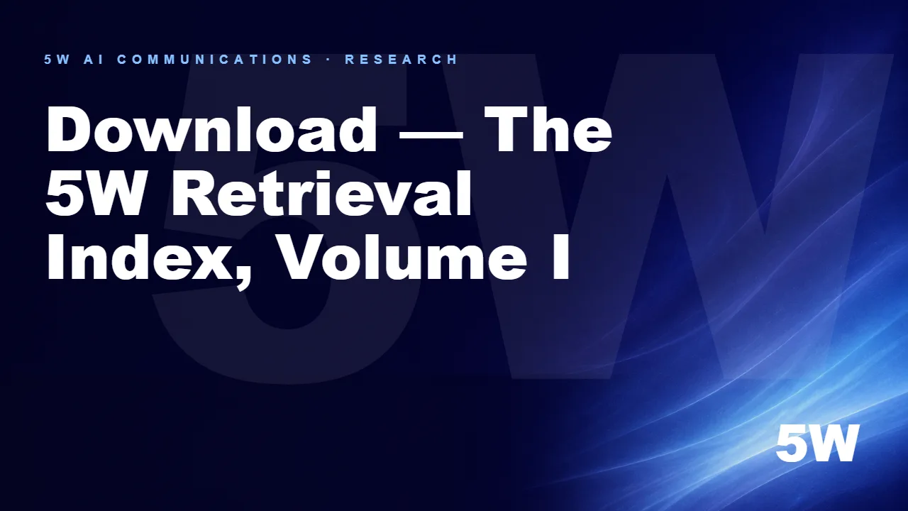 Download — The 5W Retrieval Index, Volume I