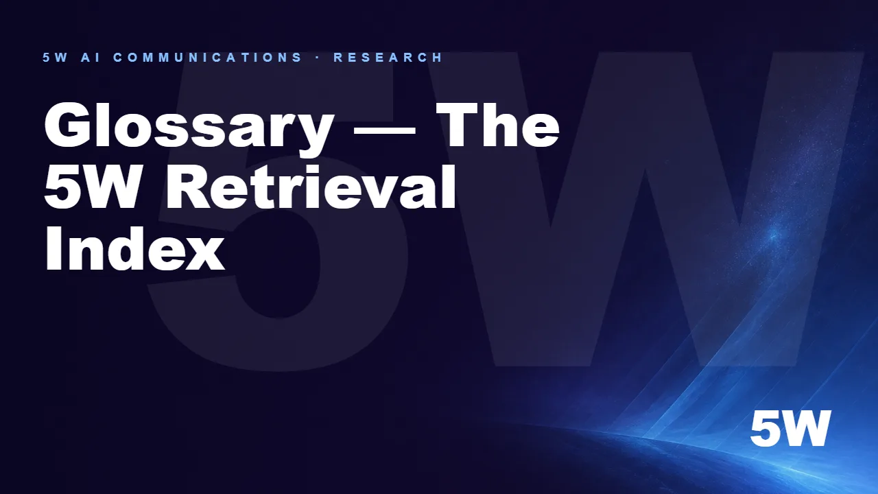 Glossary — The 5W Retrieval Index