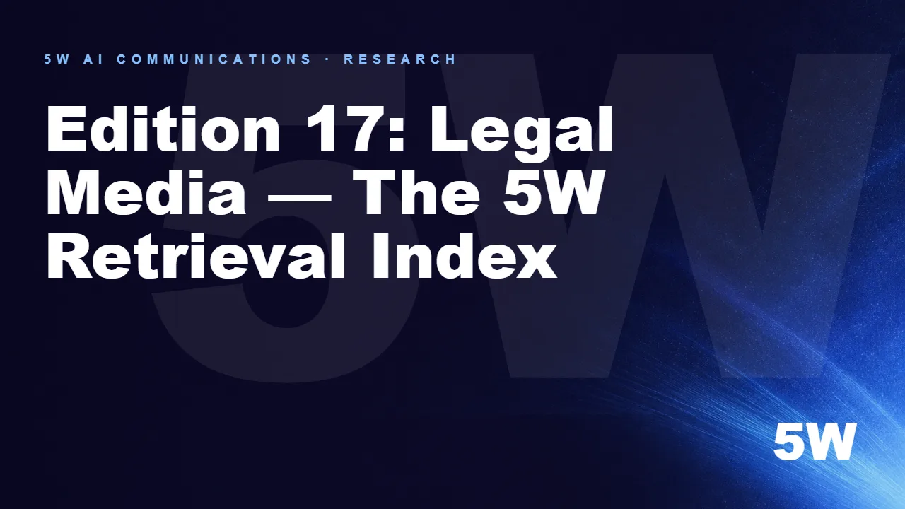 Edition 17: Legal Media — The 5W Retrieval Index